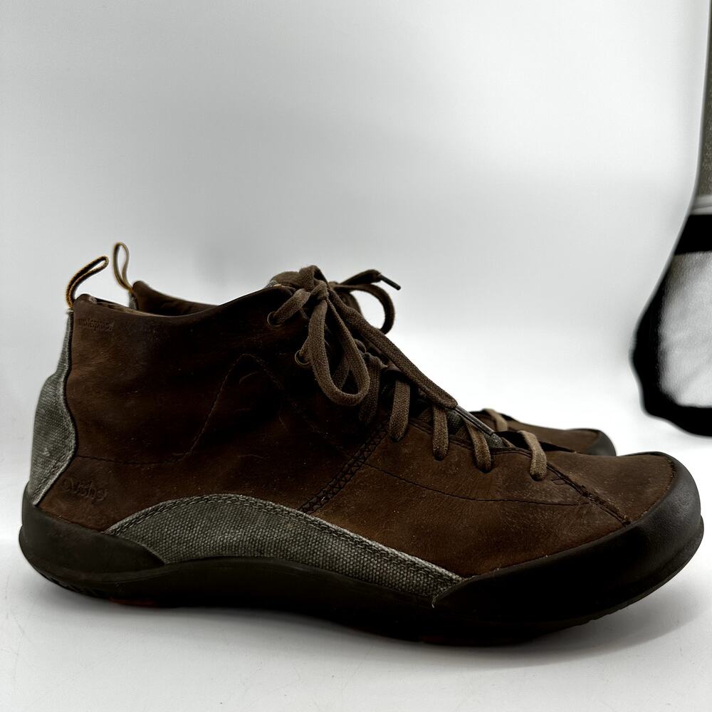 Cushe Hood WP Lace Up Chukka Boot Waterproof Leather Lace-Up Mid Dark Brown 11.5 - Picture 2 of 7